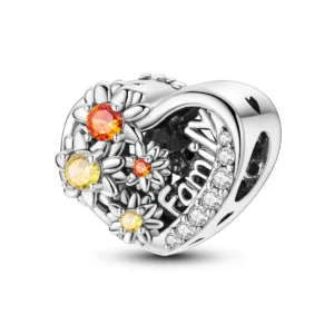Charm Cœur Sunshine Fleuri